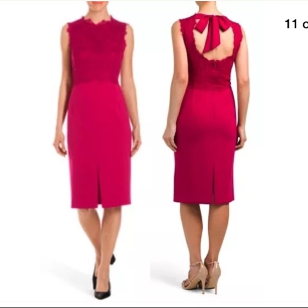 Escada Daminea Magenta dress Sz. 42 $2k
